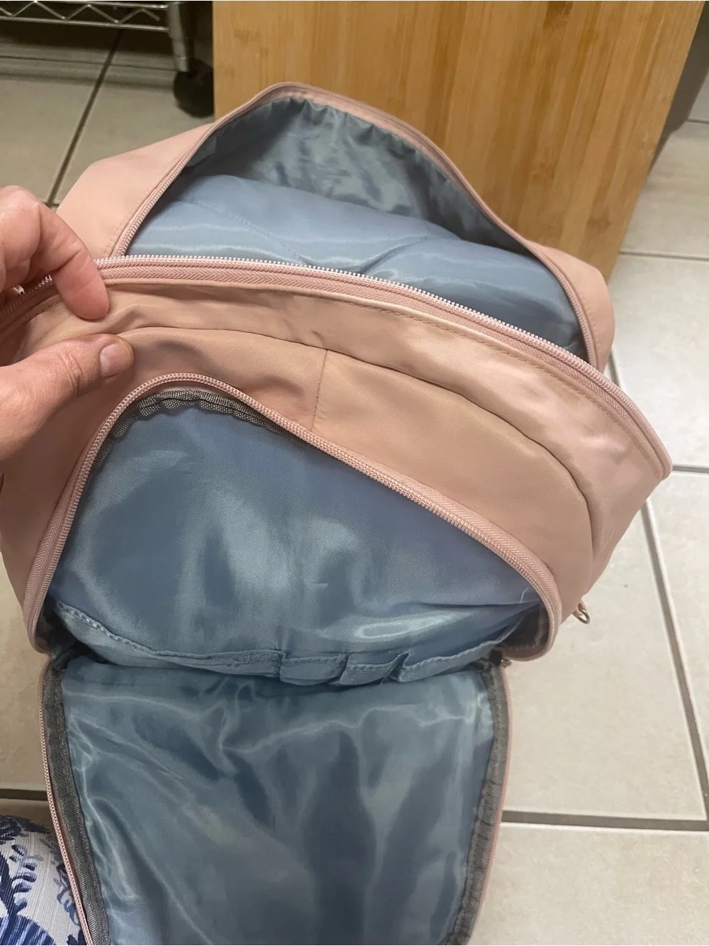 Kids Pink Bow Accent Backpack